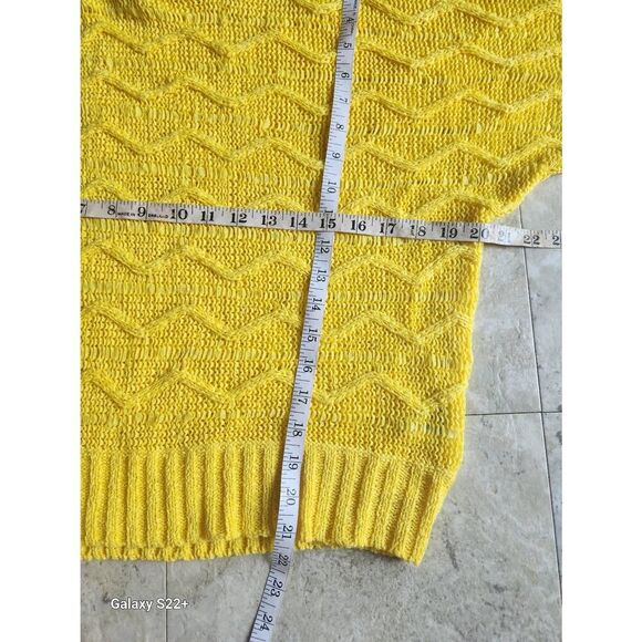 S44 Ruby Rd sunshine yellow sweater, NWT - Picture 2 of 4
